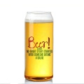 beer can shaped glass set 16oz custom glass beer logo