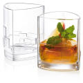 Triangle shaped Old Fashioned Glasses 13 oz Whiskey Glass
