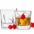 Barware crystal whisky glass cup whiskey glasses hexagonal whisky glass with colored bottom