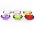 Colored decorative round glass votive candle holder for wedding