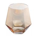 Rocking whiskey glass unique shaped color wine whiskey glasses gift set with gold rim